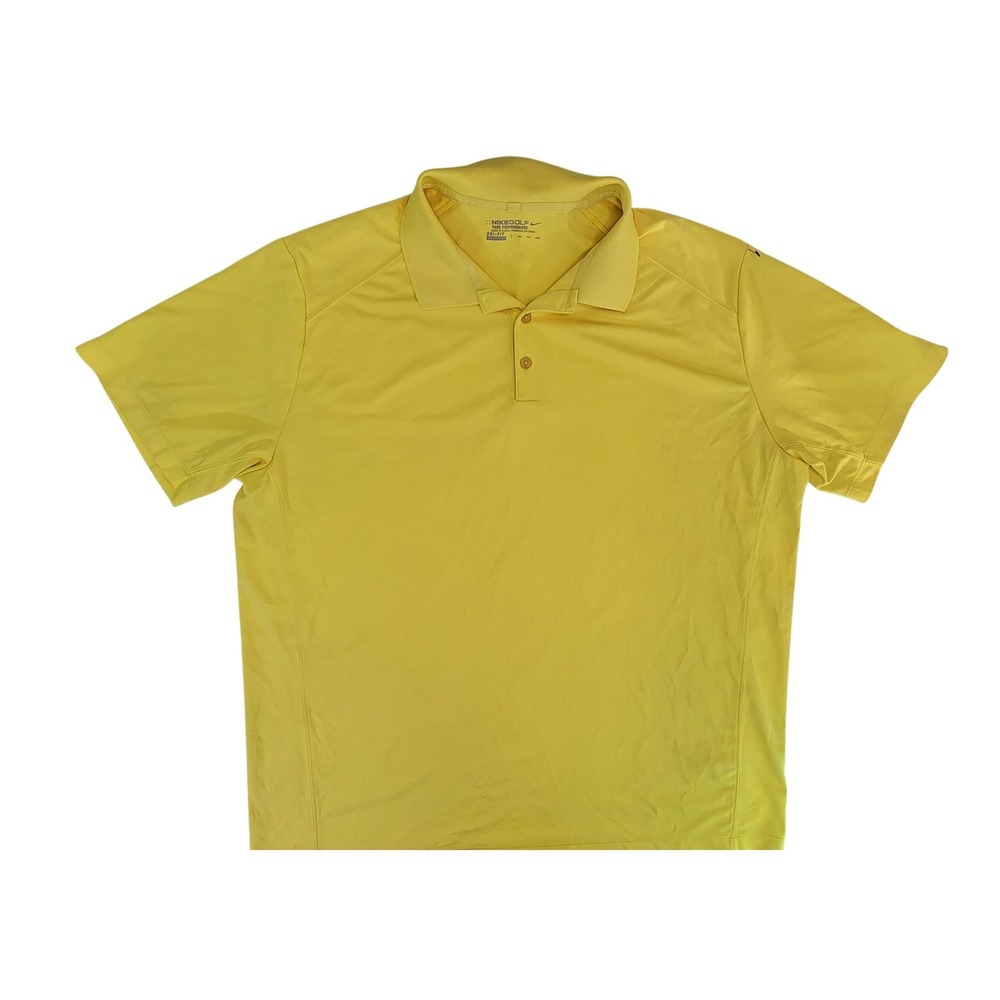 Nike Golf Dri-FIT Tour Performance Polo Shirt Men's Yellow Size XXL